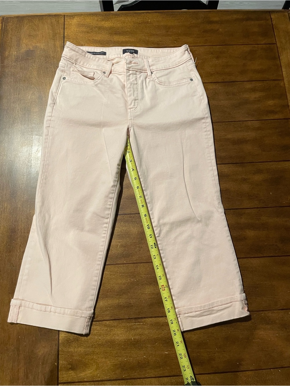 NYDJ Light Pink Cropped Jeans
